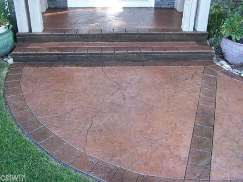 Heavy Quarry Stone with Border concrete by Dura Concrete Floors in Orillia and Simcoe County, Ontario
